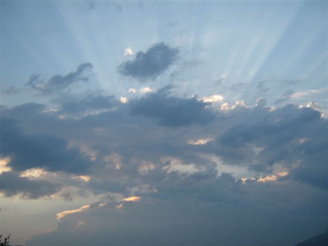 le ciel du lac du bourget