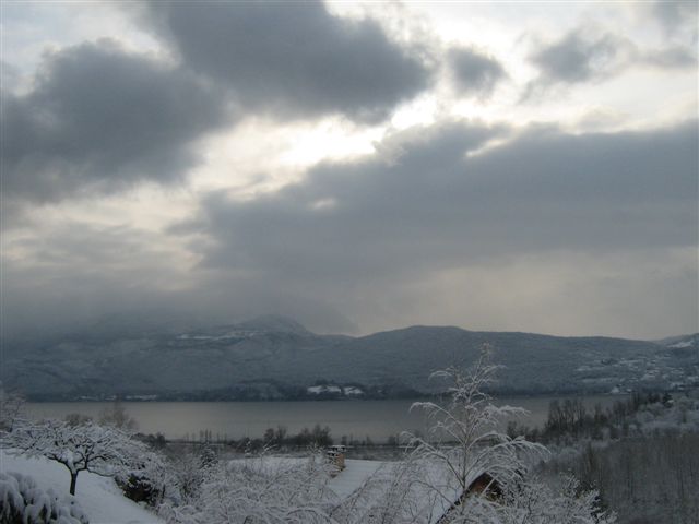 le  Lac du Bourget en hiver