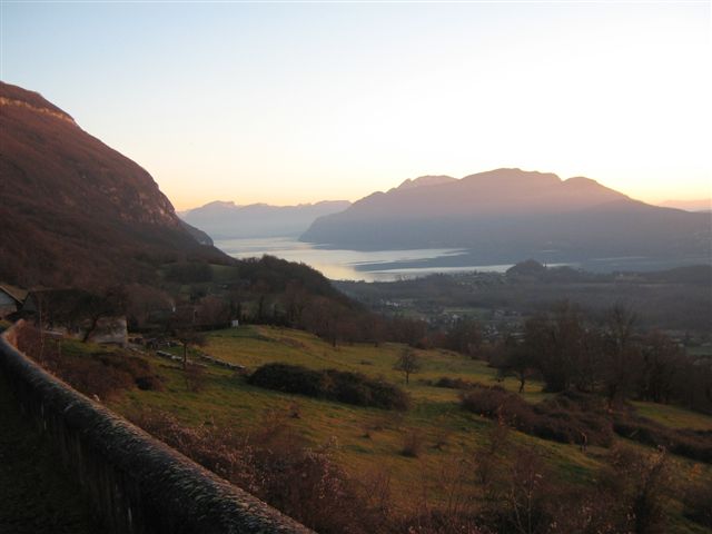 le  Lac du Bourget le soir