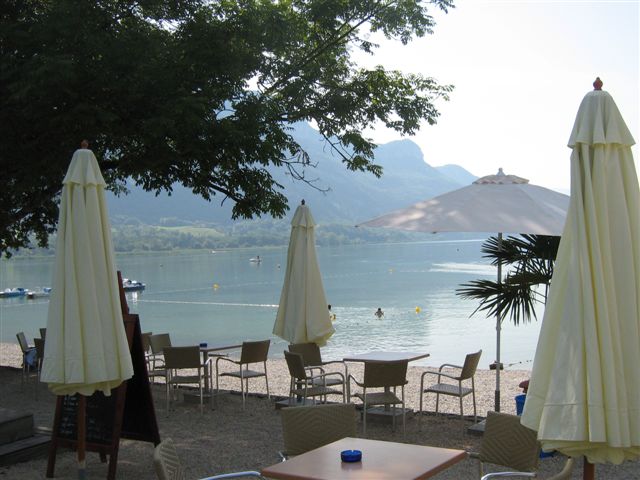 Plage et terasse - Lac du Bourget - Chatillon