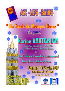 affiche concert karine vartanian