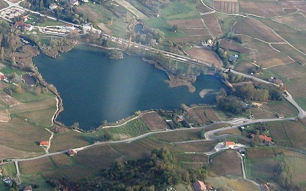 Le lac Saint Andre - photo vue du ciel