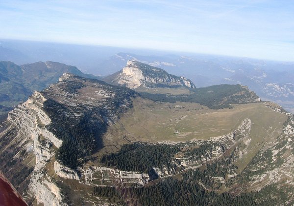 Le Plateau du Granier vue aerienne - photo vue du ciel